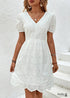 Boho New Backless V-neck Puff Sleeve Dress